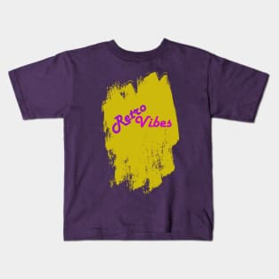 Retro Vibes Gold Graffiti Kids T-Shirt